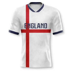 Camiseta de Fútbol Personalizada de la Selección de Inglaterra 2025, Uniforme de Alta Calidad con Manga Corta para Hombre Adulto - Product Image 2