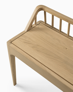 Banco Moderno de Madera de Teca Sólida Ecológico para Exteriores con Respaldo de Listones Resistente al Agua y Duradero para Patio, Jardín, Terraza y Parque - Product Image 5