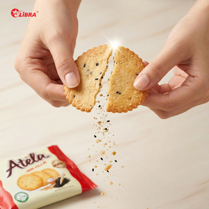 Crispy In Your Mouth Sesame Round Crackers 150g ODM Vietnam Factory Direct Best Price | Sampling Service - Product Image 1