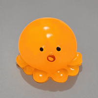 Jouet anti-stress en TPR Octopus et Fraise, le plus vendu à l'international, à presser et à rebondir, pour la relaxation