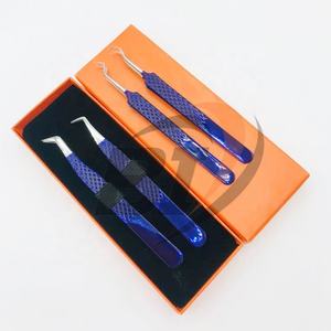 ด้ามจับที่แข็งแกร่งมือทดสอบแหนบสีม่วงใสที่ยั่งยืนสแตนเลสต่อขนตาแหนบ / บรรจุแบบกําหนดเอง - Product Image 6