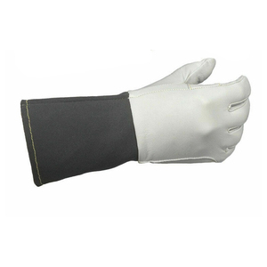 Gants de soudage en cuir de chèvre pleine fleur de qualité supérieure, résistants à la chaleur, pour soudeurs TIG. - Product Image 4