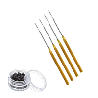 Accessoires de tressage, crochets pour dreadlocks, outil d'extension de cheveux, aiguille à crochet en acier inoxydable de qualité chirurgicale 14 cm pour cheveux