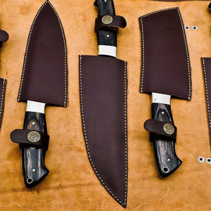 Juego de Cuchillos de Chef de Acero de Damasco con Recubrimiento en Polvo BK Industries, Mangos de Palisandro, Cinco Piezas, Hechos a Mano, Personalizados, OEM, Profesionales - Product Image 6