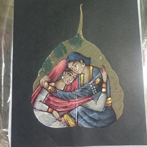 Peinture sur toile artisanale à thème végétal, décoration murale botanique pour la maison, le salon, le bureau, décoration intérieure, article cadeau fait main - Product Image 1