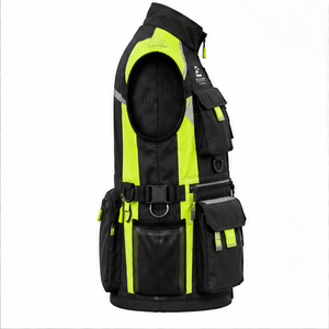 Chaleco de Trabajo para Hombre EXORO, Cuello Alto, Cierre de Cremallera, Múltiples Bolsillos, Impermeable, Poliéster, Estilo Deportivo Primaveral - Product Image 6