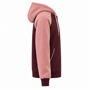 Men's <b>Hooded</b> <b>Fleece</b> Sweatshirt Raglan Sleeve Color Blocking Pocket Design Regular Fit Autumn Casual Wear - Product Image 3