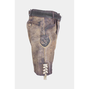Shorts en daim pour homme, style bavarois Lederhosen, pour l'Oktoberfest, coupe droite, respirant, formel - Product Image 4