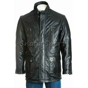 New Arrival Heavyweight <b>Leather</b> <b>Jacket</b> for Men Winter Season Proper Design Cheap Price Sheepskin <b>Long</b> <b>Leather</b> <b>Jackets</b> - Product Image 2
