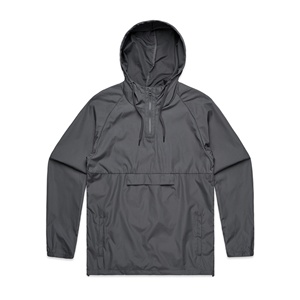 Half Zip <b>Pullover</b> Windbreaker Hooded <b>Rain</b> <b>Jacket</b> Lightweight Packable Outdoor Wear – Navy Grey Black White – Vornex Industry - Product Image 2