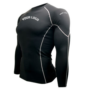 Ropa Deportiva de Alta Calidad para Hombre, Camiseta Deportiva Transpirable, Antibacteriana, de Secado Rápido, Manga Larga, Estampado Digital - Product Image 2