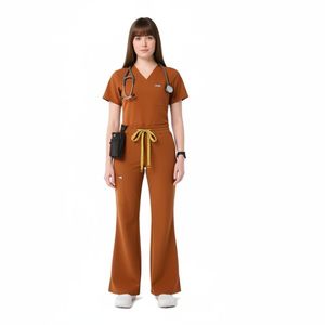 Custom Medical <b>Scrubs</b> <b>Set</b> Nurse Uniform Breathable Comfortable Hospital Workwear OEM <b>Scrub</b> Suit Wholesale <b>Scrubs</b> <b>Set</b> - Product Image 1