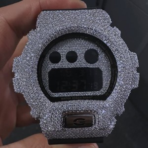 Premium Bling DW6900 GShock Mod Watch Full Metal <b>Case</b> Crystal Iced Luxury Streetwear Watch Kit watch - Product Image 1