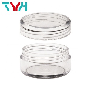 11ml SAN Clear Round <b>Mini</b> Cosmetic Pot Sample Jar for Cosmetics Makeup Glitter Powder Lotions Lipsticks INB11T - Product Image 5