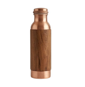Large Selling Water <b>Bottle</b> Wooden Metal <b>Drinking</b> Juice Hotel Kitchen <b>Bottle</b> <b>Copper</b> Metal Reusable Water <b>Bottle</b> - Product Image 3