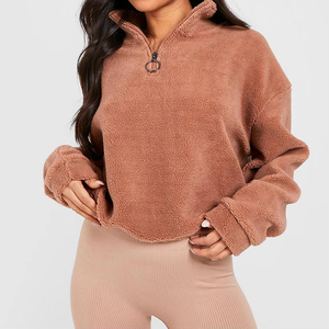 Sudadera Deportiva Personalizada con Logotipo, Sudadera con Cierre para Mujer, Estilo Deportivo, Holgada, para Gimnasio, Venta al Por Mayor, Personalización OEM - Product Image 1