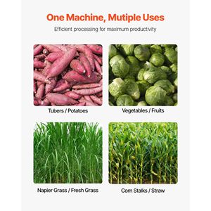 2200W Hay Chopper Double <b>Feed</b> Ports 1719lbs/h Capacity 220V Multi Forage Corn Stalks Cutting <b>Machine</b> <b>Feed</b> <b>Processing</b> <b>Machines</b> - Product Image 5