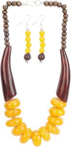 Stylish Geometric Resin <b>Beaded</b> <b>Necklace</b> Bohemia Unique Design Party Jewelry Gold Plated Multicolor Statement <b>Necklace</b> for Woman - Product Image 5