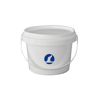 Seau d'emballage alimentaire 1L-20L pour boissons/yaourt/lait/miel Seau rond en plastique de qualité alimentaire avec poignée et couvercle