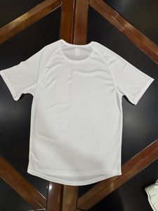 Camiseta Deportiva Blanca de Secado Rápido para Hombre, Cuello Redondo, Manga Corta, Corte Regular, Ropa Deportiva para Toda Temporada - Product Image 1