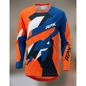Maillot de motocross personnalisé à sublimation, manches longues, pour tout-terrain, moto cross, course automobile, vêtements de sport - Product Image 1