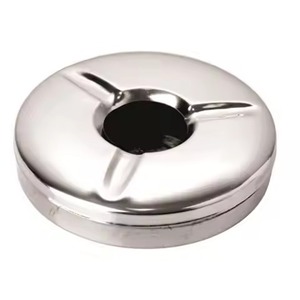 Cenicero Portátil Moderno de Acero Inoxidable con Tapa, Soporte para Cigarros sin Humo, para Hogar, Oficina y Exteriores - Product Image 2
