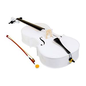 Set Violoncello 4/4 in Legno Bianco con Borsa, Arco, Resina e Ponticello - Product Image 4