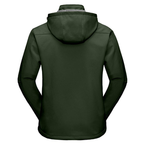 Vestes softshell d'hiver pour hommes OEM, coupe régulière, col à capuche, poignets ajustables, couche intérieure respirante - Product Image 2