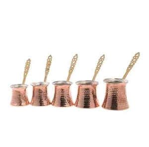 Service à café en laiton pur, fait main, nouveau design, théière, bouilloire à café en métal, pots turcs décoratifs faits à la main, tailles personnalisées - Product Image 1