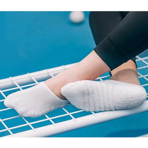 Gray Ankle <b>Socks</b> Solid Color Breathable Knitted Cotton Bamboo Fiber for Adults Summer Casual Wear - Product Image 5