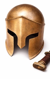 หมวกนิรภัย CH Helmets รุ่น 300 Spartans หมวกกรีกทองเหลืองโบราณ งานแฮนด์เมด ไซส์เดียว CHMO420 - Product Image 2