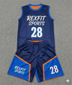 REXFIT SPORTS Jersey Shorts Breathable <b>Athletic</b> OEM Supplier Teamwear Men REXFIT SPORTS Soccer Jersey and Shorts Uniform - Product Image 4