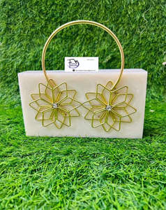 Fashion Designer Luxury Beaded Resin <b>Clutch</b> Bag Handle Acrylic Resin <b>Clutch</b> Bag <b>Wedding</b> Evening Box Bags From Falak World Export - Product Image 3