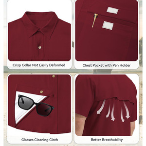 Camisas de Pesca Elegantes y de Alta Calidad, Ropa de Exterior de Algodón, Camisas de Pesca con Logotipo Personalizado para Hombre - Product Image 3