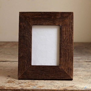 Handcrafted Sustainable Mango Wood and Rattan Photo <b>Frame</b> Natural Woven Cane Webbing Picture <b>Frame</b> for Tabletop & <b>Wall</b> - Product Image 3