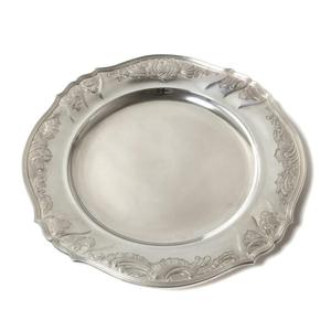 Assiettes de présentation en laiton de haute qualité avec bordure personnalisée, finition argentée, pour événements et usage en restauration - Product Image 3