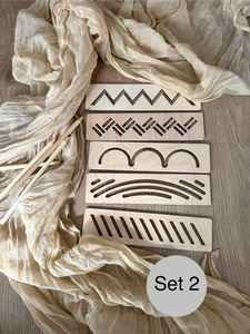 Set di 10 bilance in legno di lusso per disegnare nuove forme, strumenti per l'apprendimento dei bambini, facile da usare, realizzato a mano in India - Product Image 2