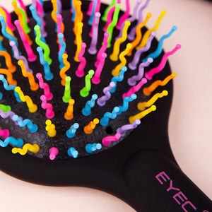 [JWORKS EXT] EYECANDY RAINBOW VOLUME S MEDIUM HAIRBRUSH Rainbow Volume Detangle Comb Scalp Massage <b>Mirror</b> - Product Image 4