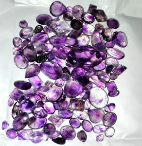 BAITHU GEMS Améthyste naturelle polie, quartz transparent violet, taille brillante, personnalisable, pour la fabrication de bijoux, la méditation et l'énergie concentrée - Product Image 6