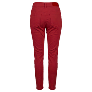 Jean décontracté pour femme, taille mi-haute, cinq poches, coupe droite, teint en pièce, lavable, respirant, longueur intégrale, 6,78 oz, Printemps-Été - Product Image 2