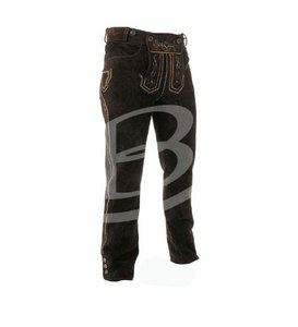 Brightindus - Pantalones Largos y Cortos de Cuero Vacuno Transpirables y Resistentes al Viento, Estilo Bávaro para el Oktoberfest Alemán, Tallas Grandes - Product Image 4