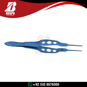 Pinza de Sutura Oftálmica McPherson, Instrumento Quirúrgico de Precisión, Acero Inoxidable Reutilizable, Pinza de Sutura Ocular para Microcirugía - Product Image 3