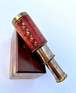 Telescopio Antiguo de Latón de 6 Pulgadas con Caja de Madera, Telescopio Náutico Vintage, Regalo Marino, Proveedor Mayorista OEM - Product Image 2