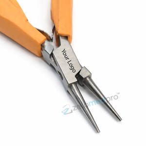 Alicates de Joyería con Punta Curva y Punta Redonda, Hechos de Acero Inoxidable de Alta Calidad, Ligeros, con Agarre Cómodo, Profesionales para Engastar Joyas - Product Image 2