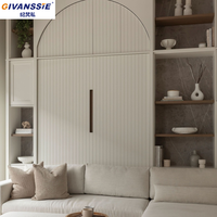 Cama Murphy Vertical con Estantería Integrada y Sofá Combinado, Plegable y Ajustable, Tamaño Queen/Twin, Elegante y Ahorradora de Espacio para Casas Pequeñas