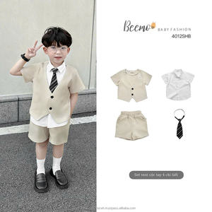 Proveedor superior Nueva llegada Ropa de verano para niños Traje atractivo Estilo coreano Conjunto de dos piezas de manga corta para niños Ropa para niños pequeños - Product Image 3