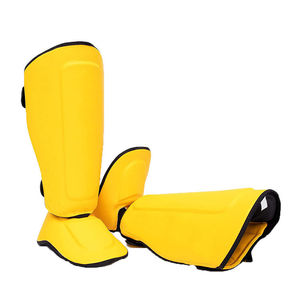 Protectores de espinilla de cuero y PU para adultos, precio económico de fabricante pakistaní, MOQ bajo, para boxeo y protección. - Product Image 2