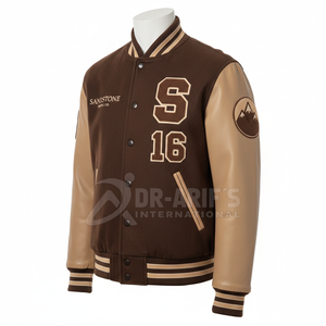 Veste de sport personnalisée pour équipe de football, hiver, adulte, jeune homme, couleur unie, manches en PU, imperméable, écologique - Product Image 2