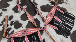 Silla de Montar Occidental de Cuero Genuino de Alta Calidad, Juego de Arreos para Caballos, para Montar en Ranchos, Senderos, Entrenamiento y Uso Diario, Proveedor Indio - Product Image 3