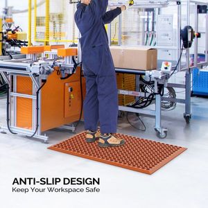 FCH Red Rubber Floor Mat 61*91.4*1.2cm Durable Rubber Flooring - Product Image 5